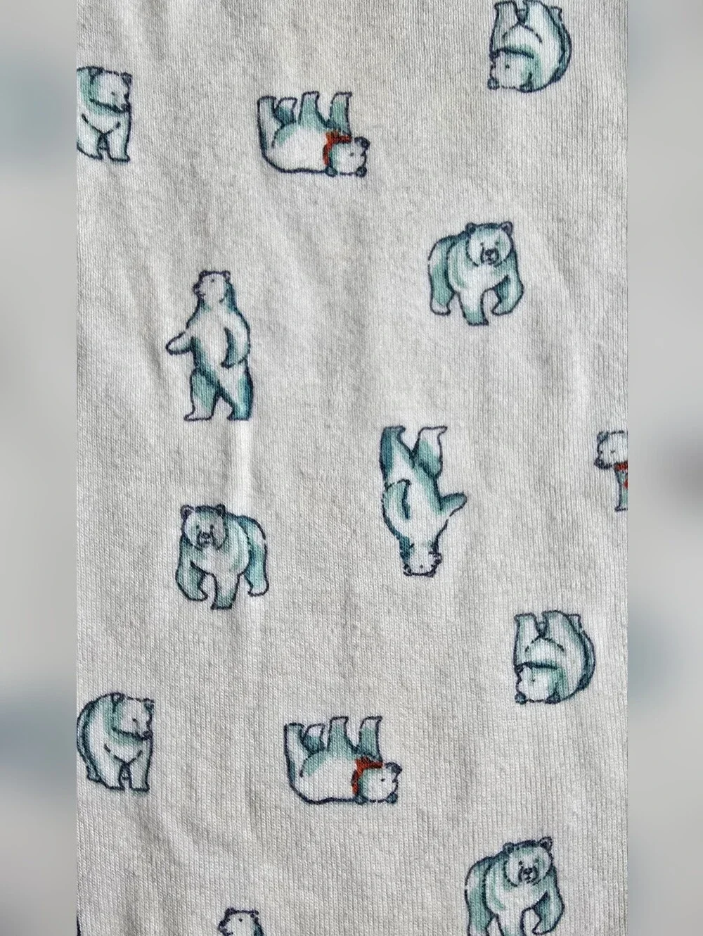 Polar Bear Long-sleeved Onesie for Play Unisex
